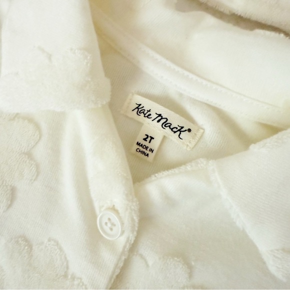 Kate Mack Kids Cream Terrycloth Matching Set 2T - Picture 2 of 4